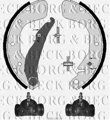 BORG & BECK bbs1025k -  Комплект тормозных колодок